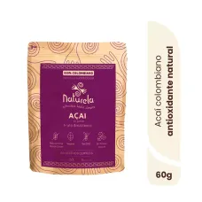 Acai en polvo fruto amazónico Naturela Sin aditivos quimicos vegano libre de gluten x 60 g
