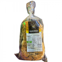 Pan Hamburguesa con Ajonjolí Negro Mildan x 360 gramos Sin Gluten Sin azucar sin lacteos sin conservantes