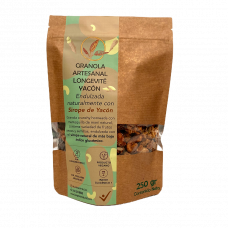 Granola Artesanal Longevité libre de gluten endulzada con Yacón x 250 Gr