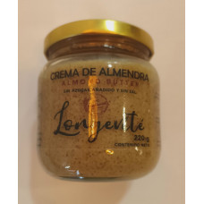 Crema De Almendra 100% Natural Longevite libre de gluten