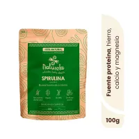 Spirulina en polvo Naturela x 100 g Colombiana buena fuente de proteina vegana